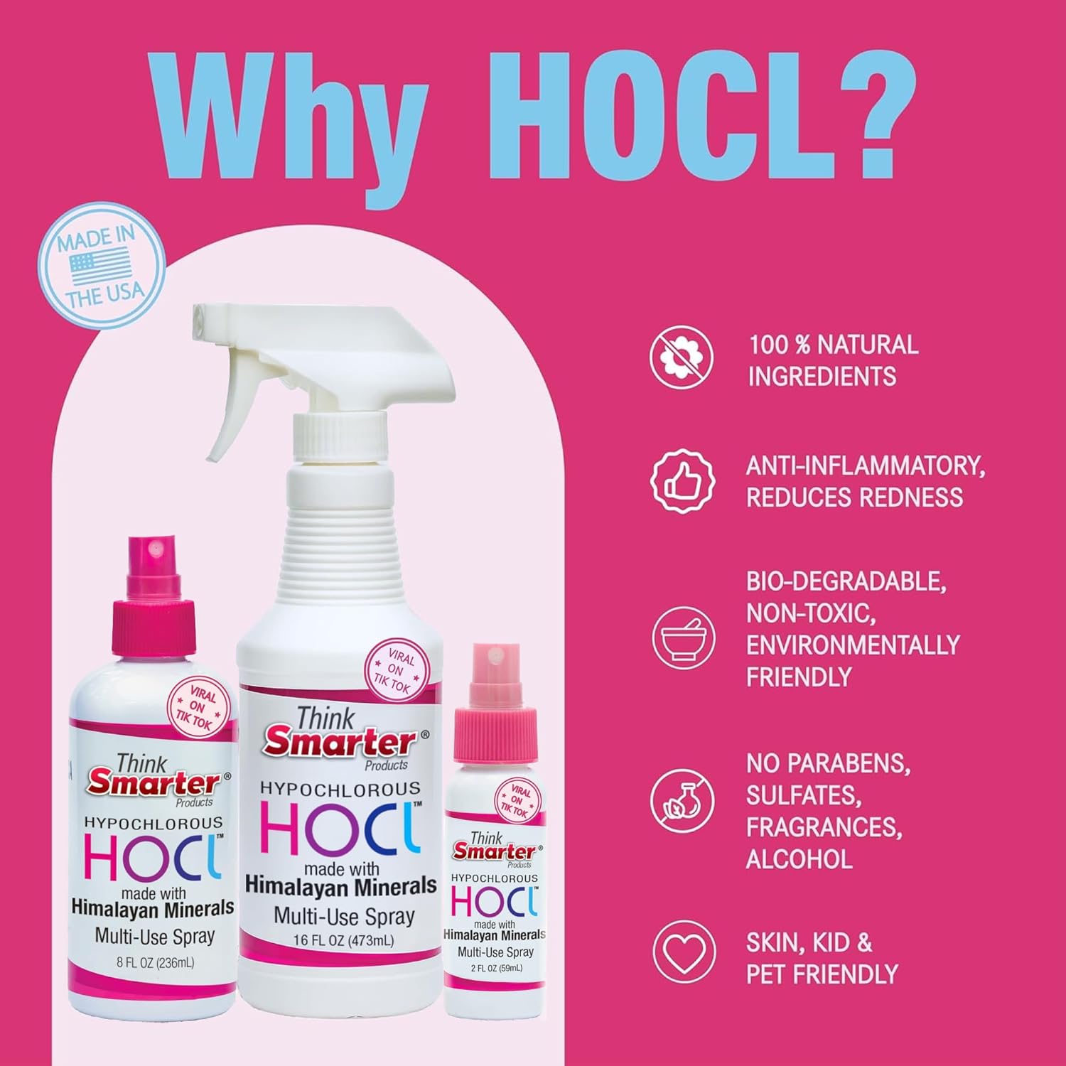 Multi-Use HOCl Spray