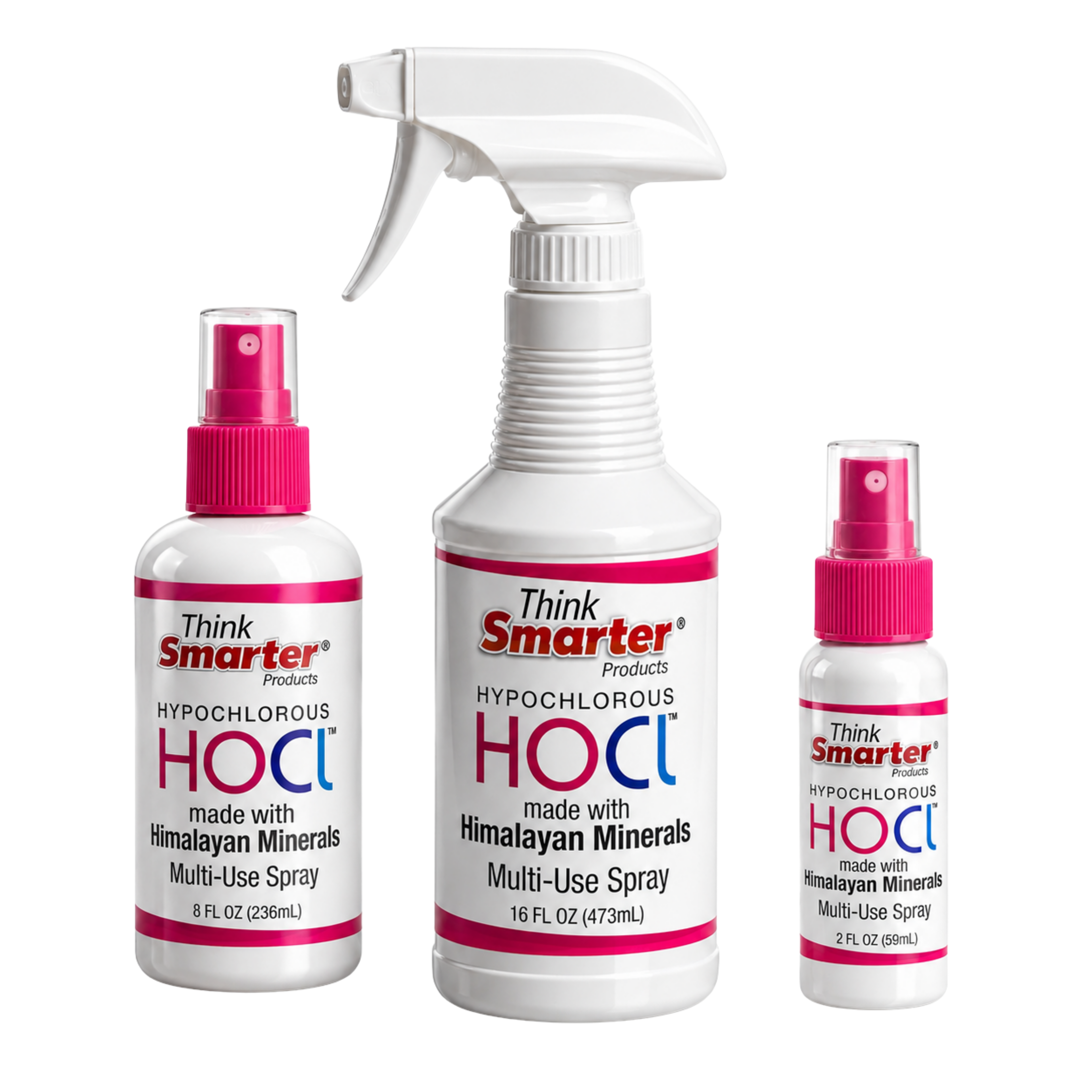 Multi-Use Hypochlorous Acid Spray | 3-Pack (2oz, 8oz + 16oz)