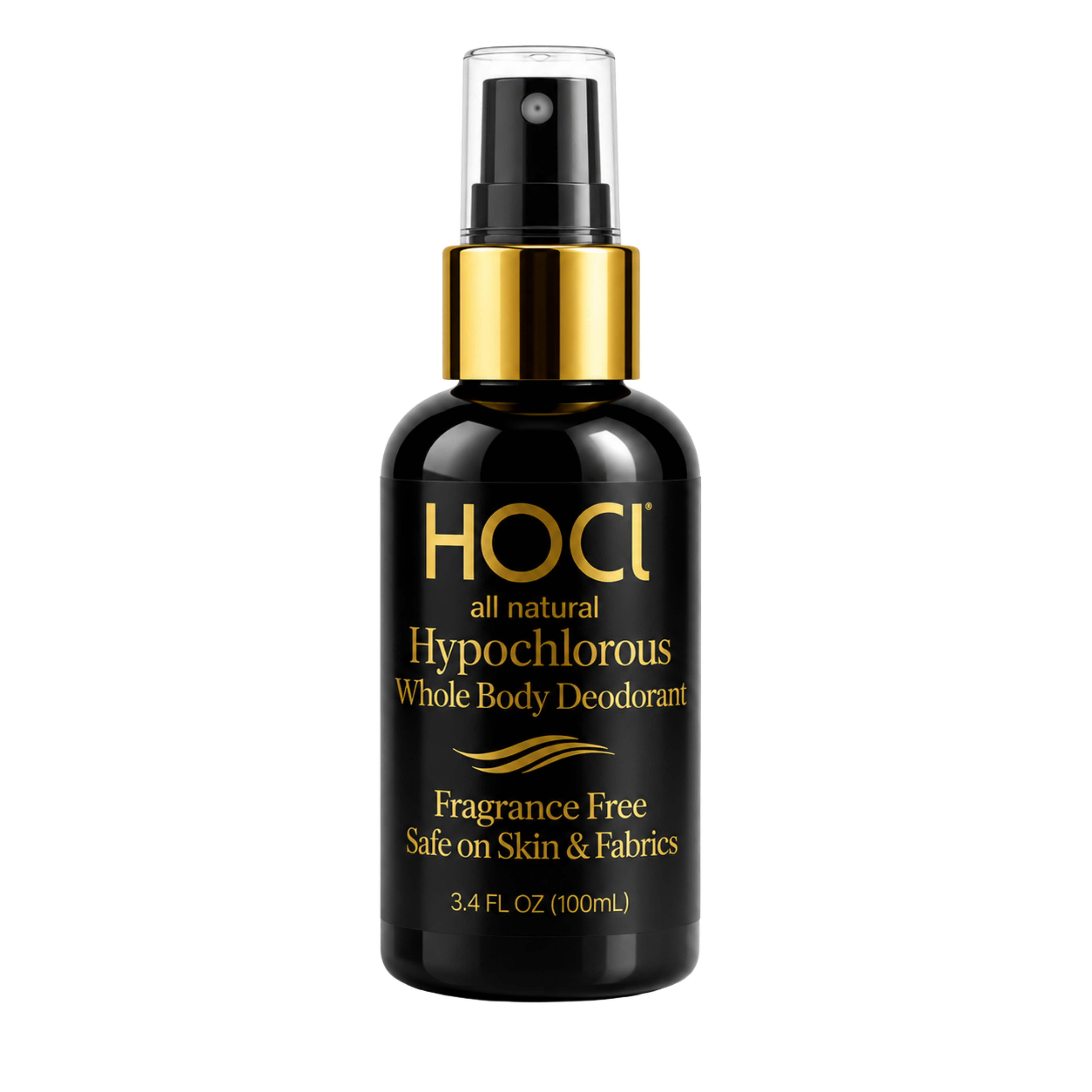Whole Body Deodorant Spray | 3.4oz | TSA-Friendly Fragrance-Free HOCl